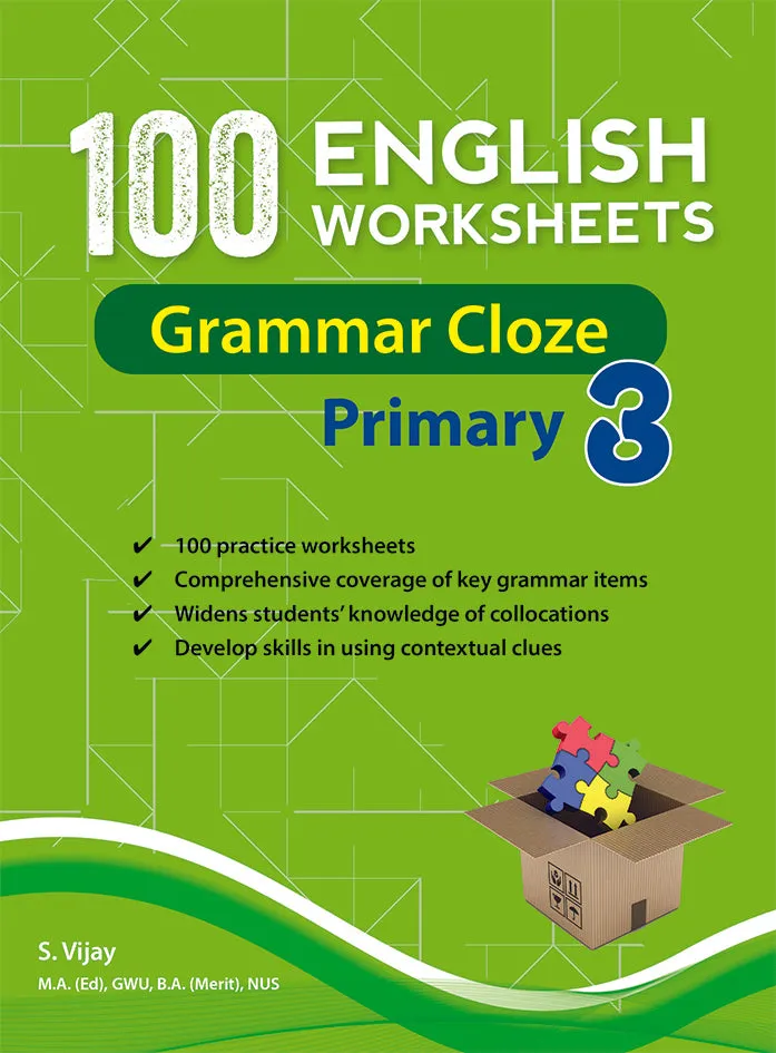 100 English Worksheets Primary 3 Grammar MCQ