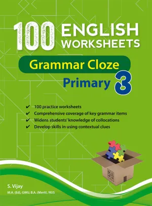 100 English Worksheets Primary 3 Grammar MCQ