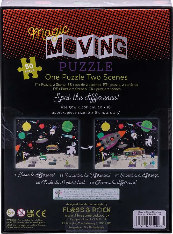 50pc Magic Moving Puzzle - Space