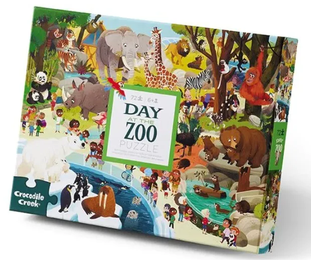 72 Piece Day at the Zoo Puzzle