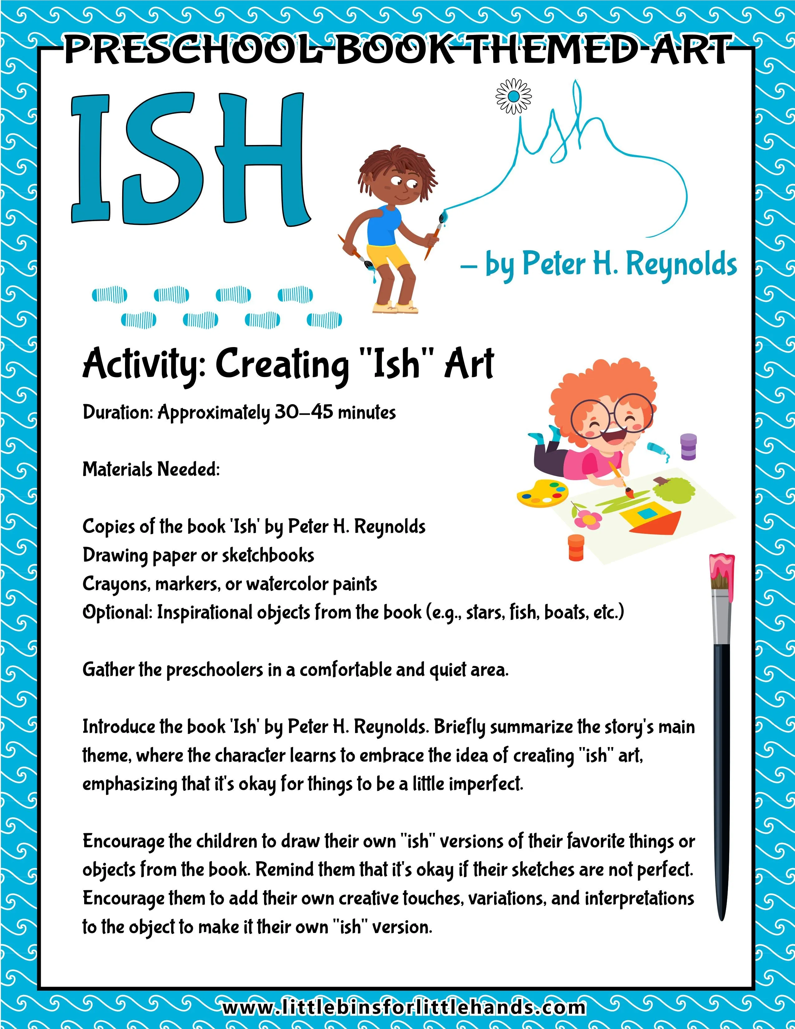 Art - Book Theme Printable Art Activities