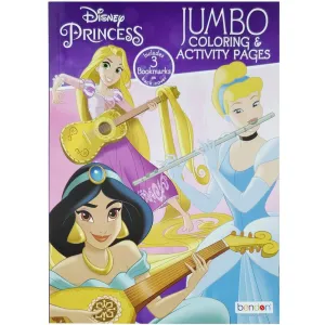 Bazic Disney Princess Coloring Book Jasmine/Cinderella/Rapunzel