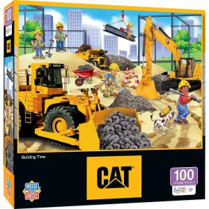 CAT - Building Time 100 Piece Jigsaw Puzzle