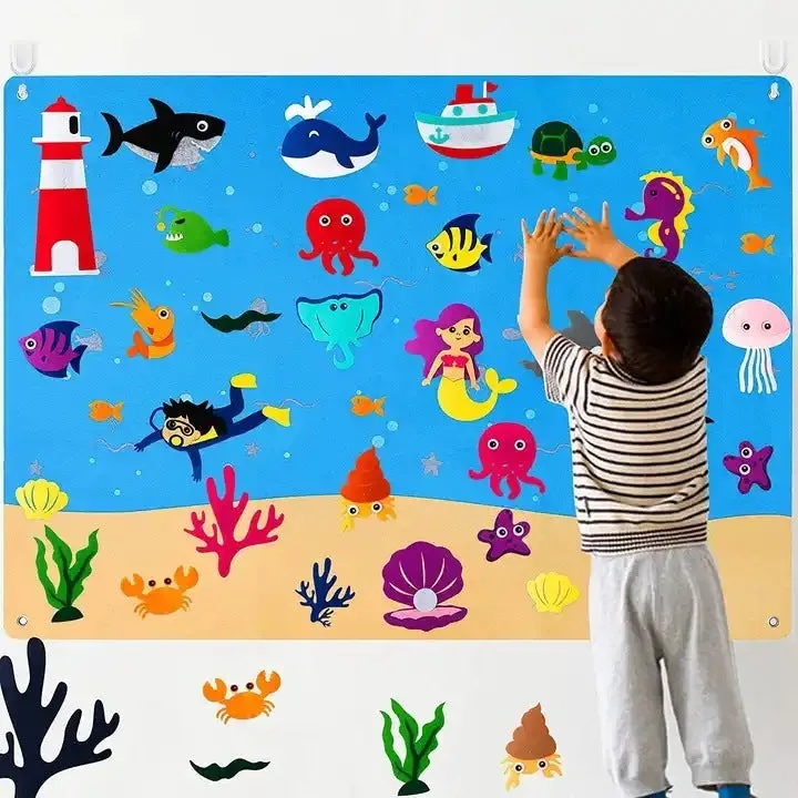 Children's Imagination - Creativity Felt Board Wall Game