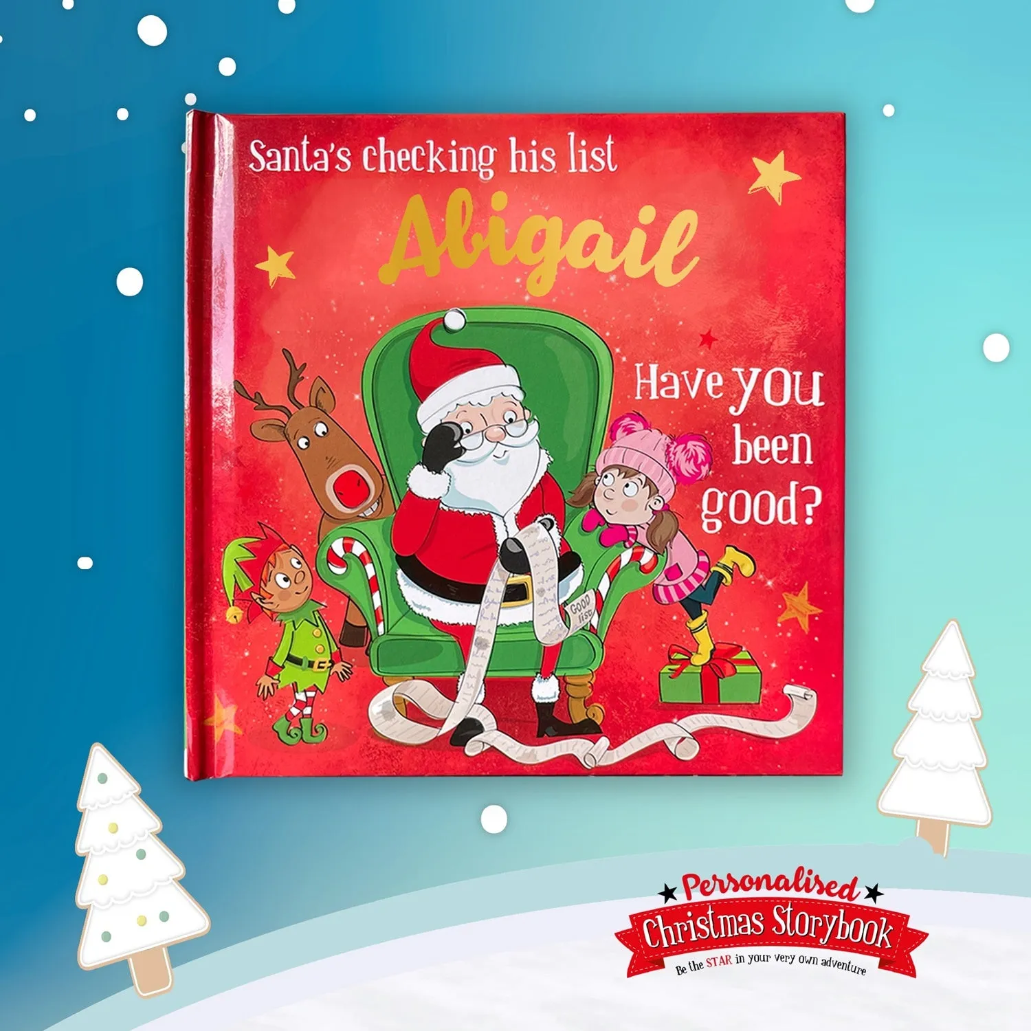 Childrens Xmas Storybook / colouring book   - Abigail