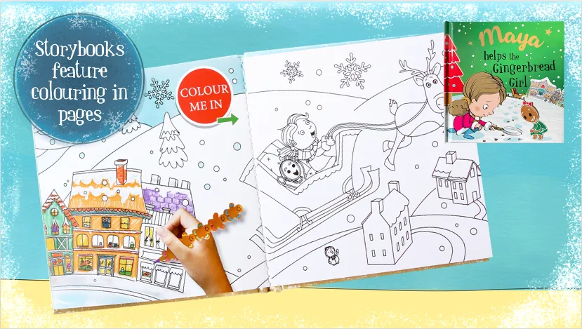 Childrens Xmas Storybook / colouring book   - Isabelle