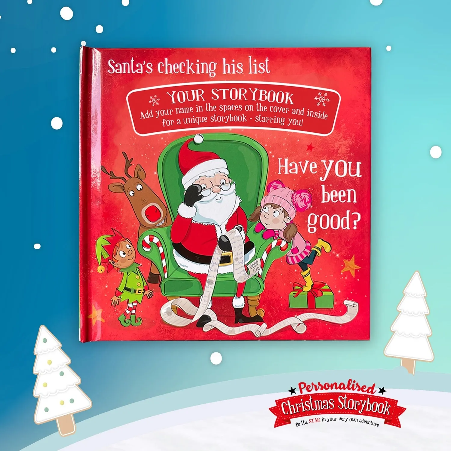 Childrens Xmas Storybook / colouring book   - Santa Help (Female)