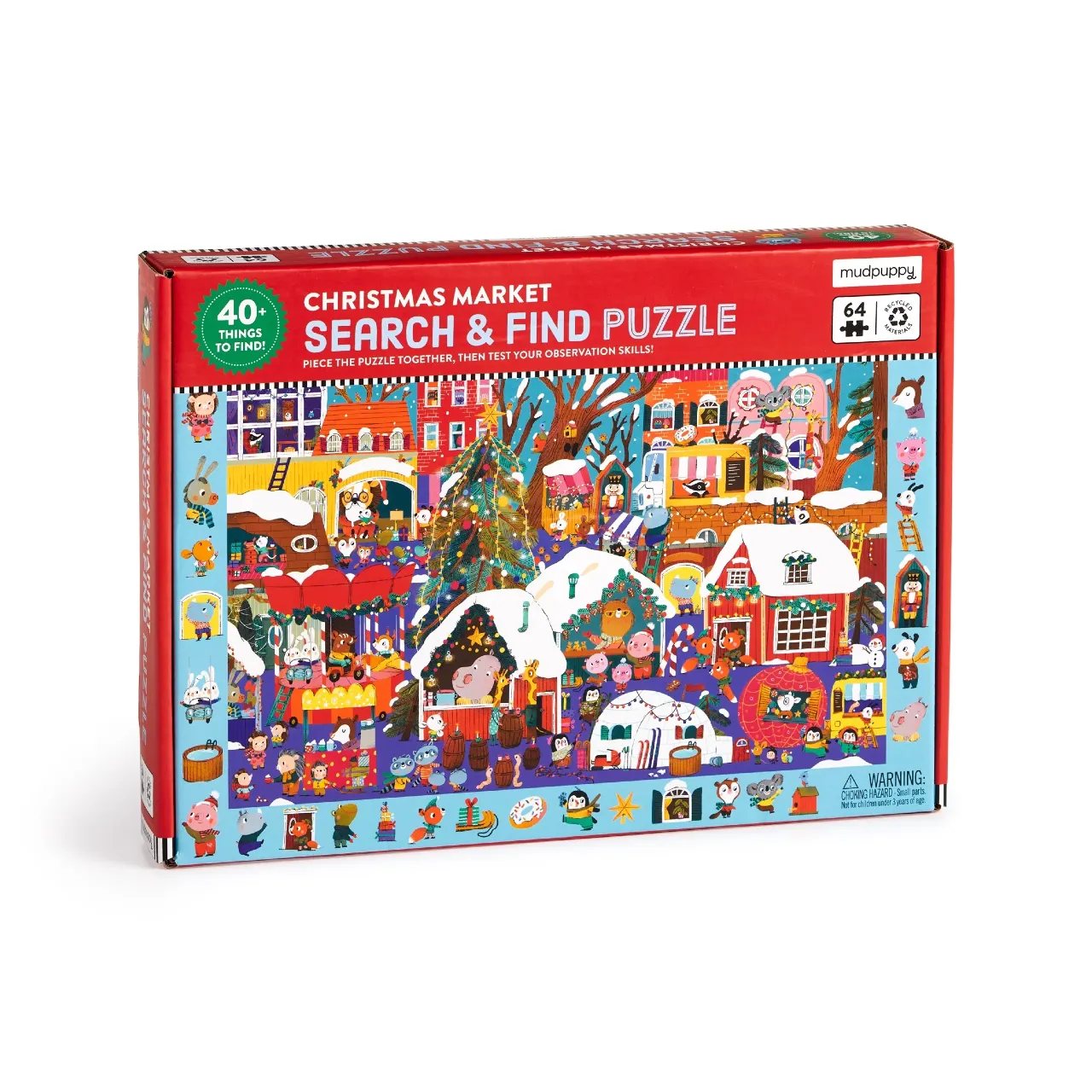 Christmas Market Search And Find 64 Piece Jigsaw Puzzle