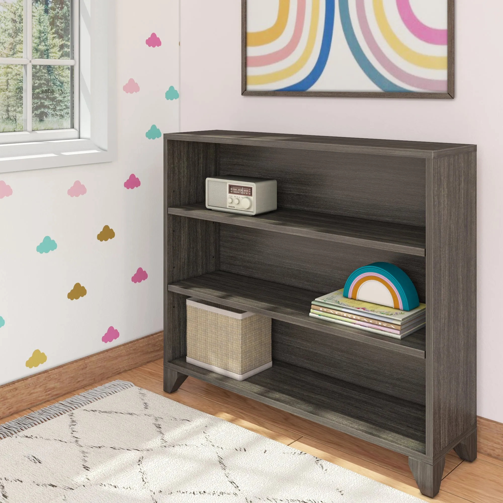 Classic 3-Shelf Bookcase