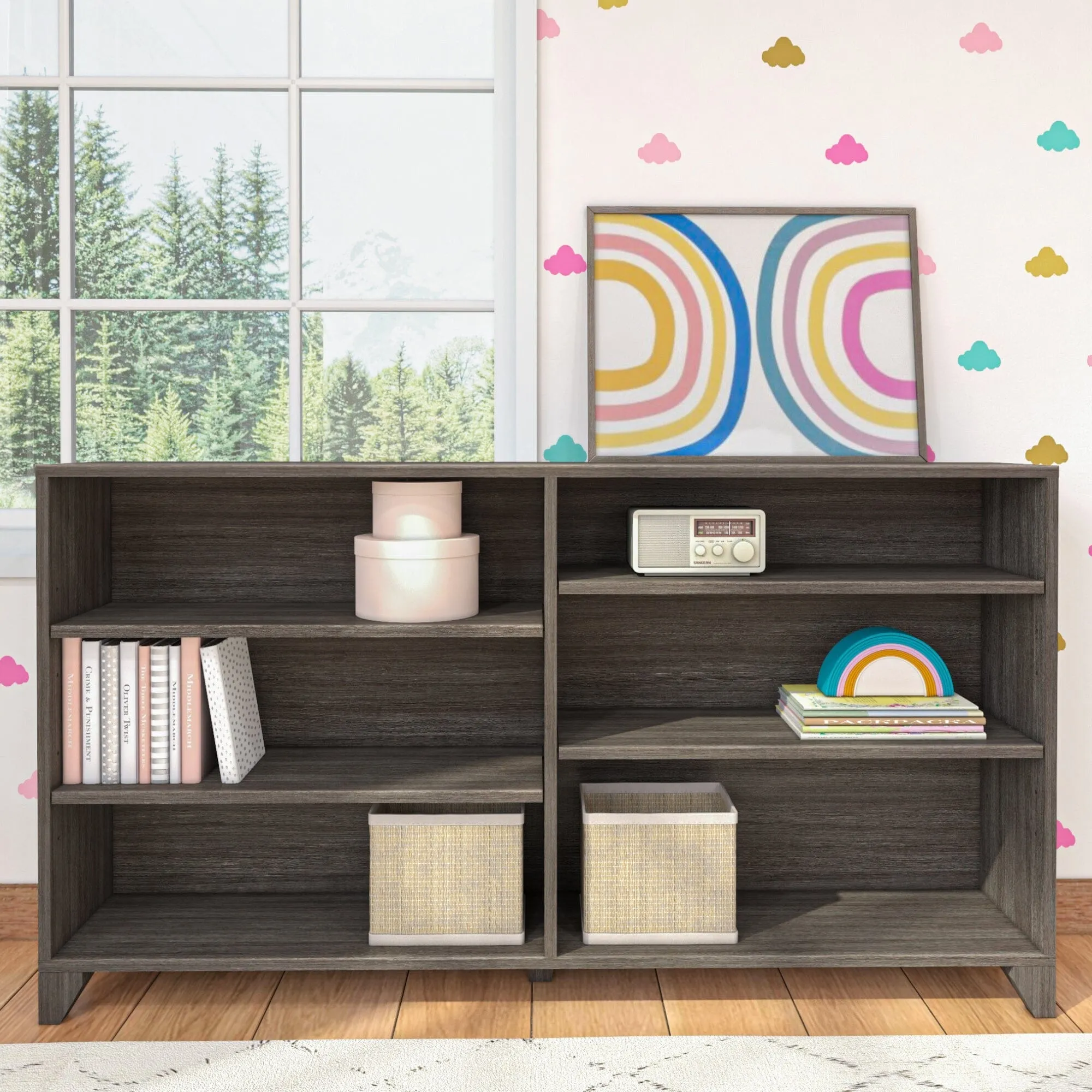 Classic 6-Shelf Bookcase