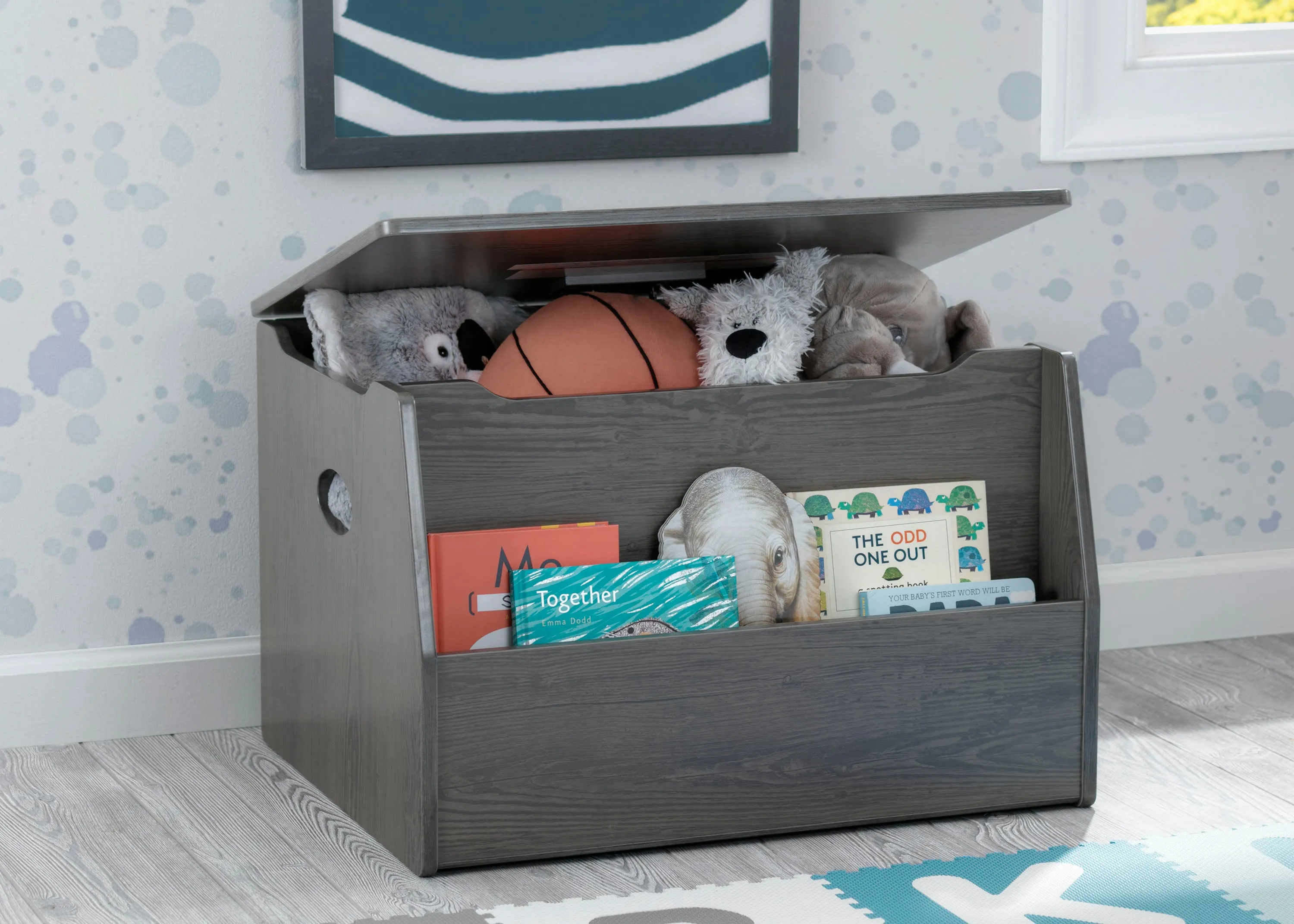 Classic Toy Box with Book Storage