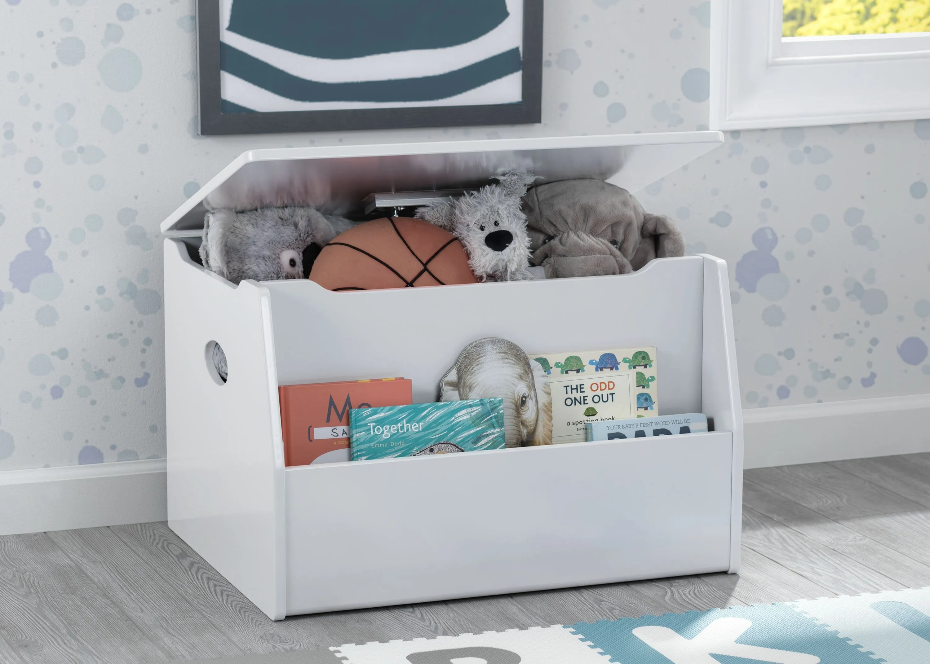 Classic Toy Box with Book Storage