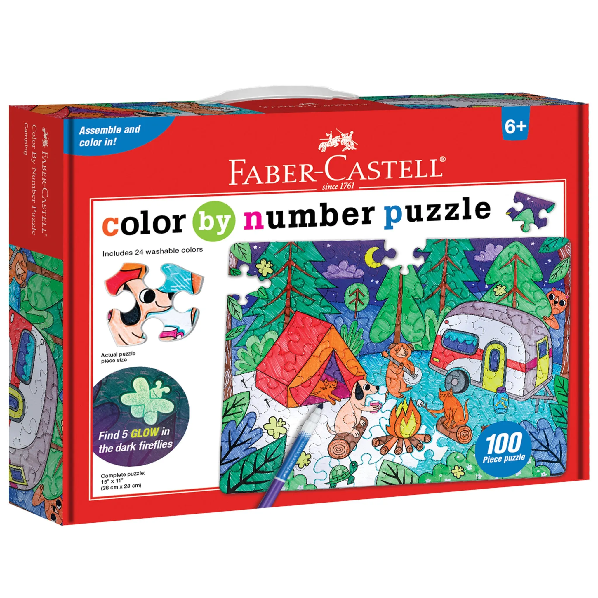 Color by Number Puzzle - Camping - #14358