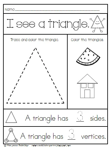 Colors & Shapes preschool and kindergarten Workbook With Triangles, rectangles, Tracing, Patterns, circles, and more!