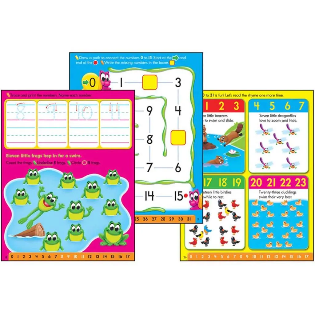 Counting 0-31 Wipe-Off Book Grade Prek-K