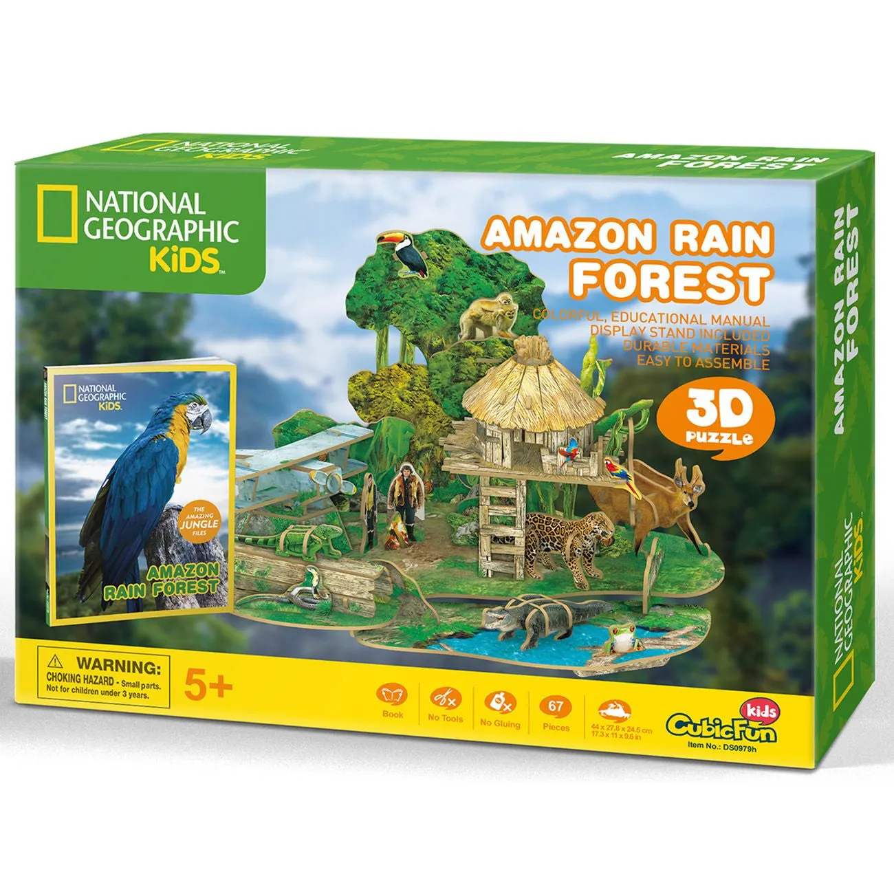 Cubic Fun National Geographic 3D Puzzle Amazon Rain Forest