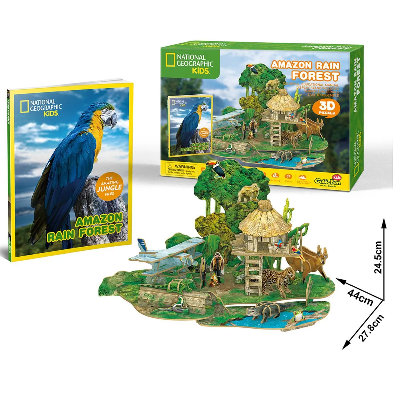 Cubic Fun National Geographic 3D Puzzle Amazon Rain Forest