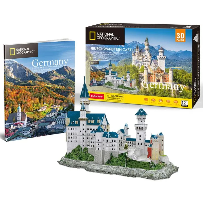 Cubic Fun National Geographic 3D Puzzle Neuschwanstein Castle Germany