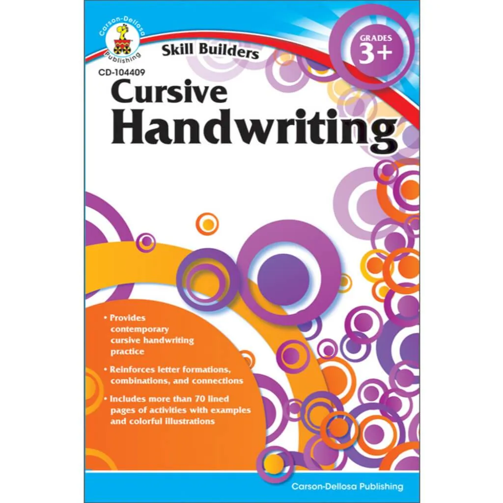 Cursive Hand Writing Workbook Grade 3