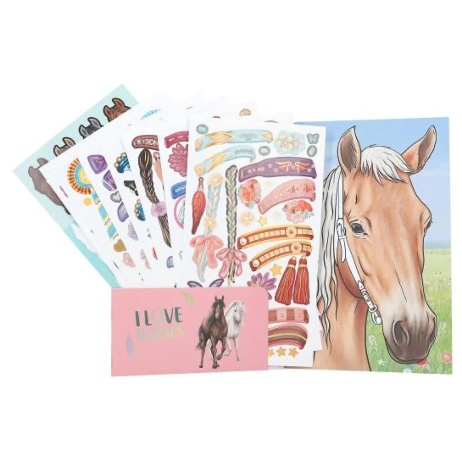 Depesche Miss Melody Create Your Own Horses Blaze Colouring Book