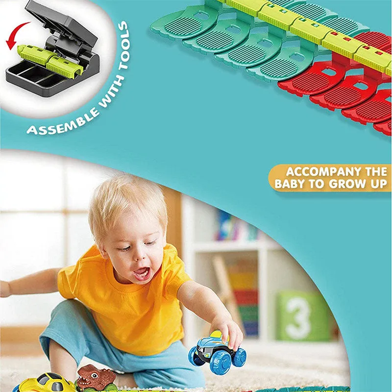 Dinosaur Car Race Tracks Toy for Kids