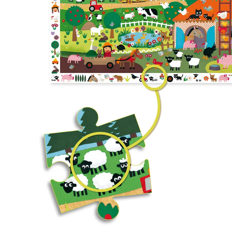 Djeco | Observation Puzzle - Farm