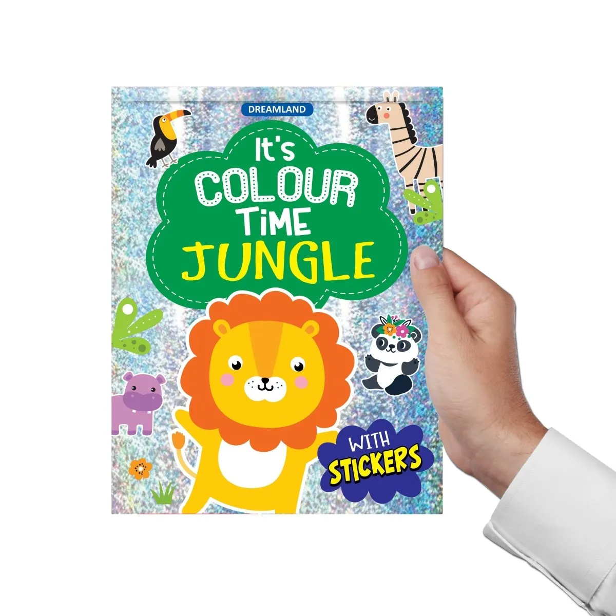 Dreamland Publications Jungle- It's Colour Time With Stickers