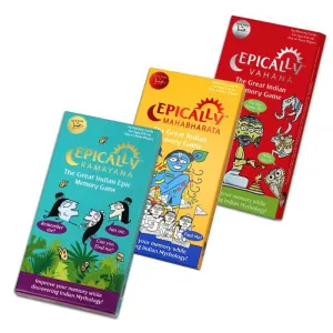 Epically Ramayana, Epically Mahabharata & Epically Vahana Memory Matching Game - Set of 3 Games