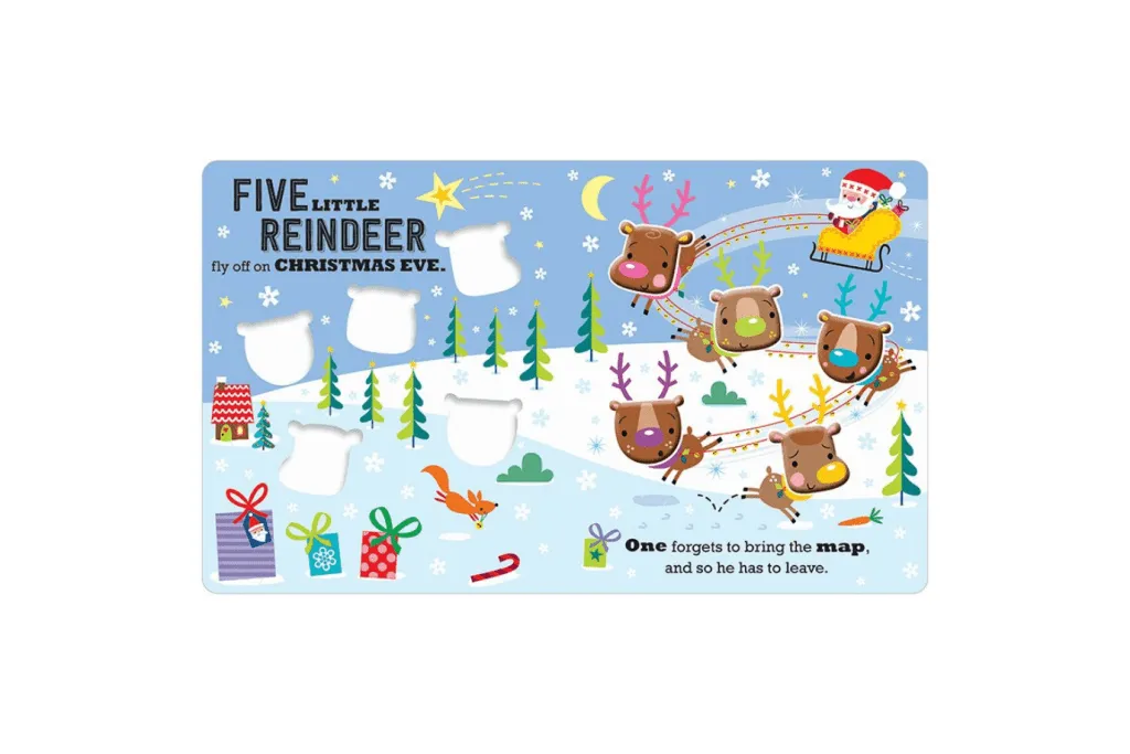 Five Little Reindeer [Board book]