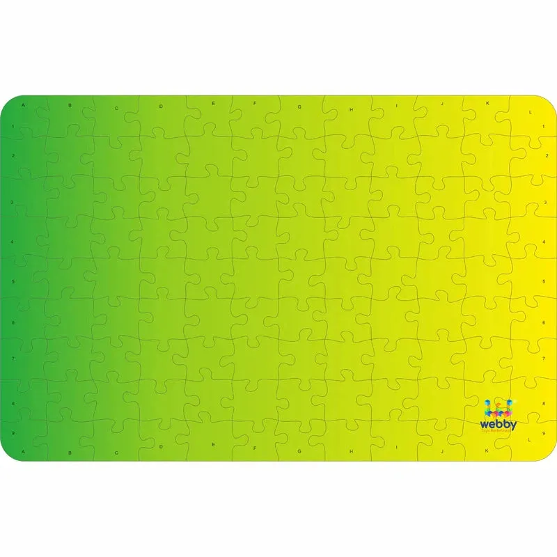 Gradient green yellow Puzzle Wooden Jigsaw Puzzle, 108 Pieces