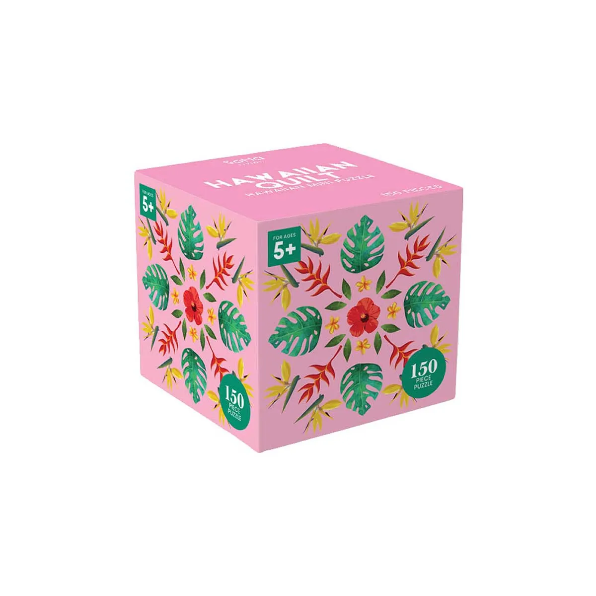 Hawaiian Pattern Pink Square Puzzle, 150pcs