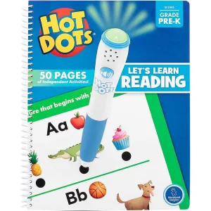 Hot Dots Let's Learn Pre-K Reading Learn to Read Preschool Workbook