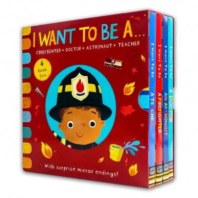 I WANT TO BE A... Series 4 Books Childrens Collection Set