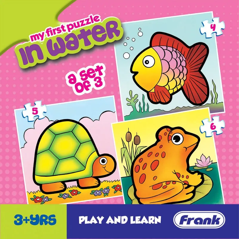 In Water - A Set of 3 First Puzzles - 4, 5 & 6 Pieces