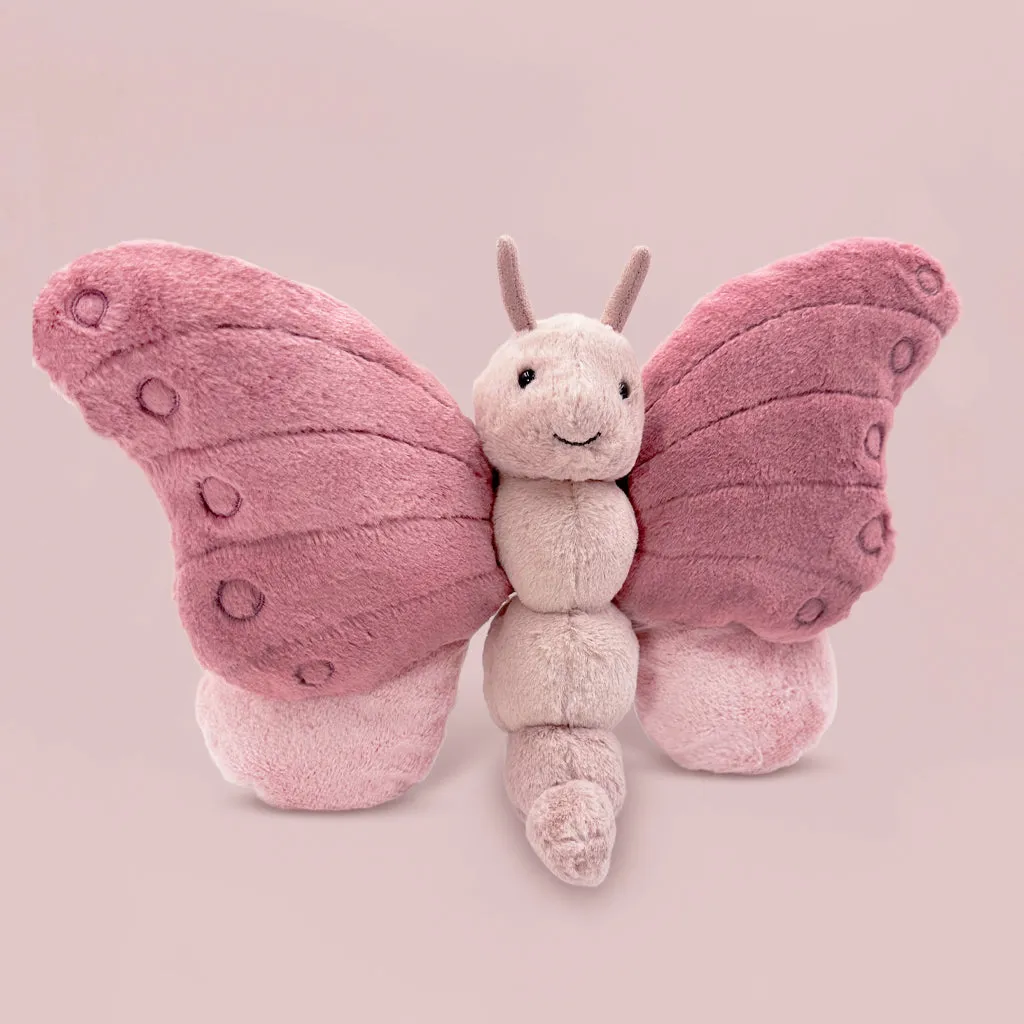 Jellycat Beatrice Butterfly Soft Toy and Wild Garden Book Gift Set