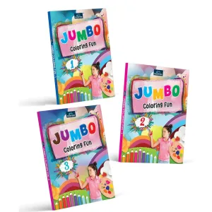 Jumbo Coloring Fun - Set Of 3 Books For Kids