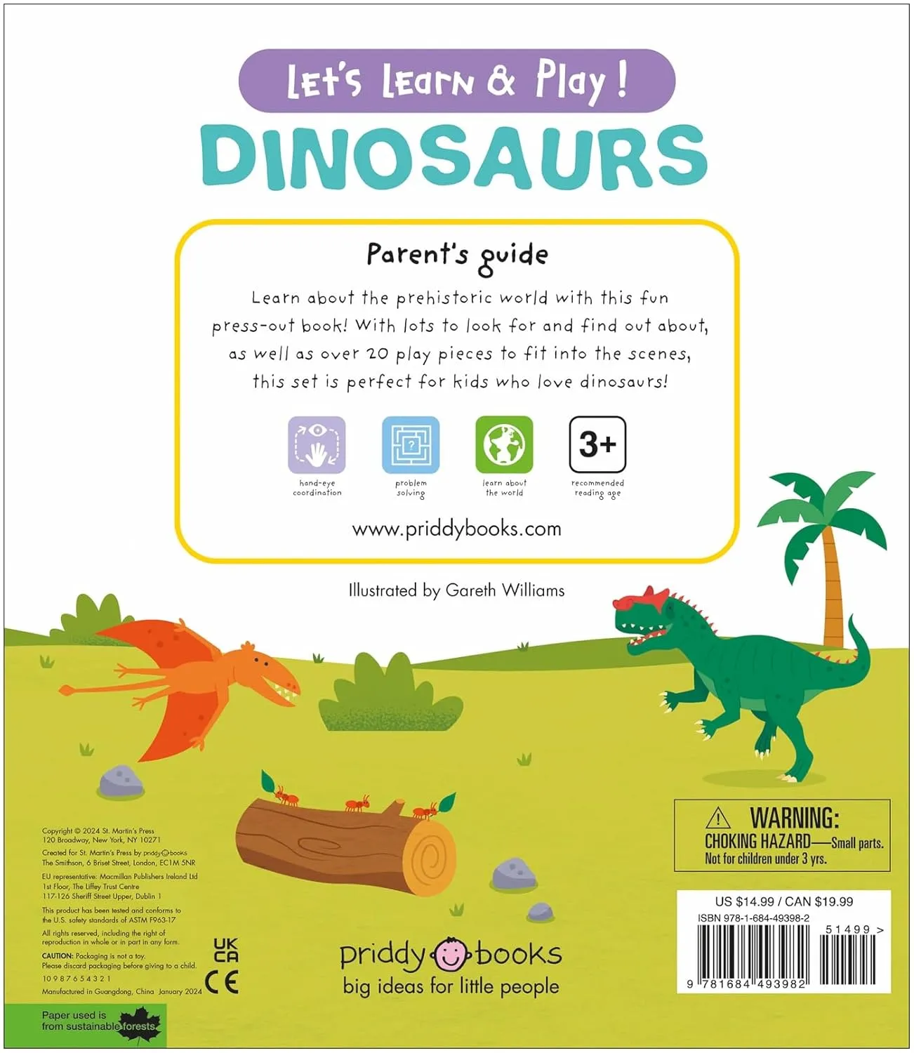 Let's Learn & Play!: Dinosaurs Board Book