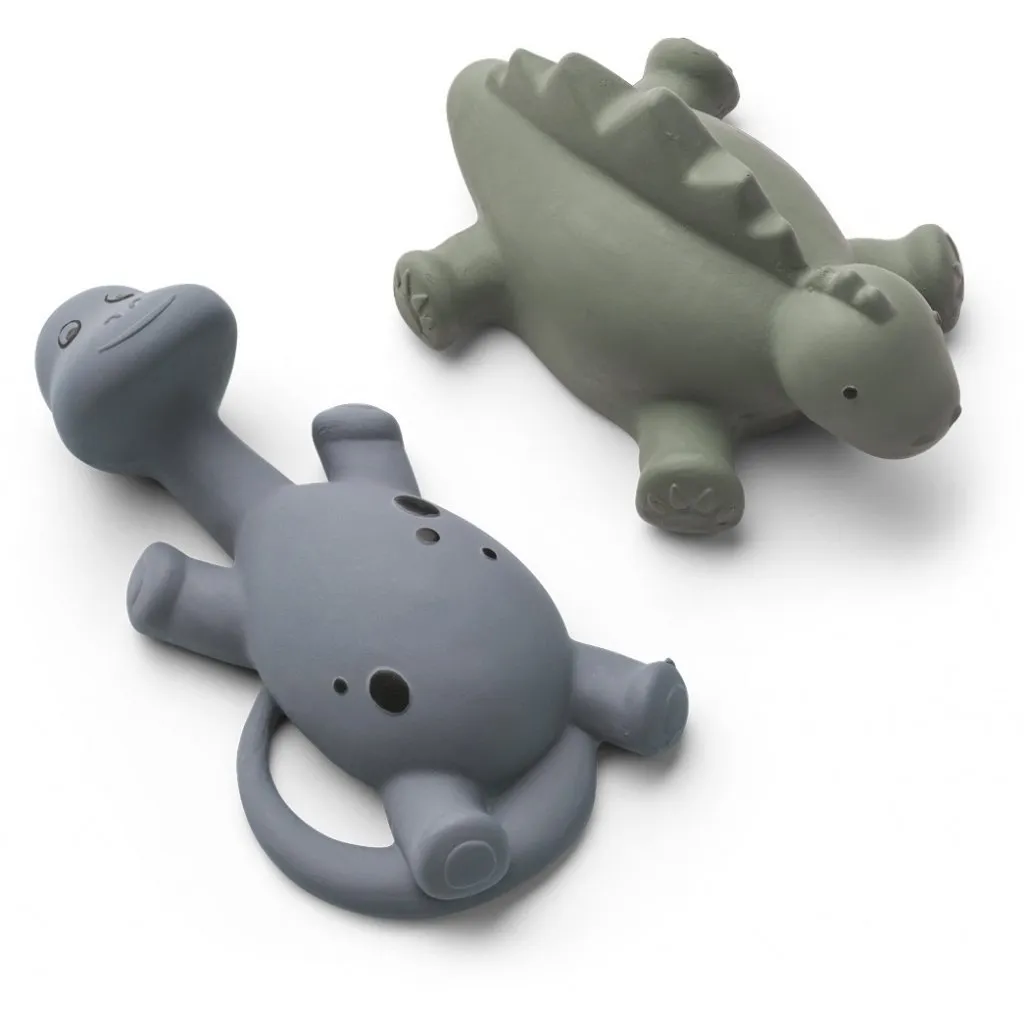 Liewood Algi Bath Toys Dino 2 Pack - Blue mix