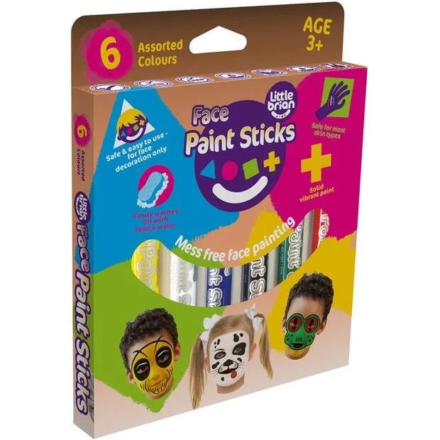 Little Brian Face Paint Sticks - 6 Pack