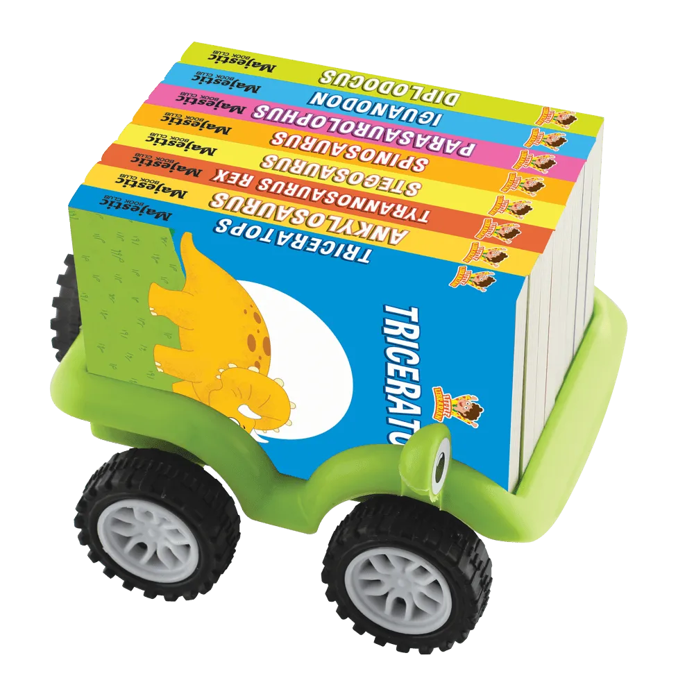 Majestic Book Club The Dino World: Book Truck (Set of 8 )