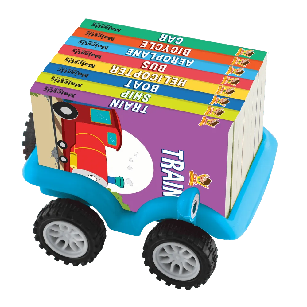 Majestic Book Club Things That Go: Book Truck (Set of 8)