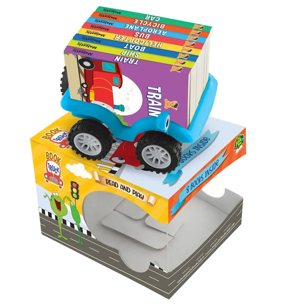 Majestic Book Club Things That Go: Book Truck (Set of 8)