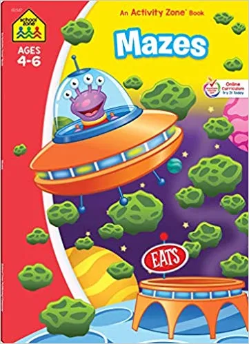 Mazes Activity Workbook - Develop Eye-Hand Coordination, Attention to Detail, Problem-Solving Skills