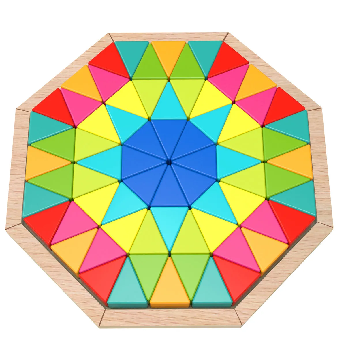 Octagon Mosaic Wooden Geometric Kids Puzzle