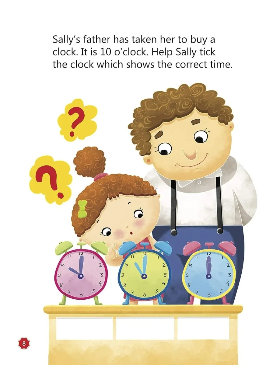 Om Books International Tell the Time Home Activity book