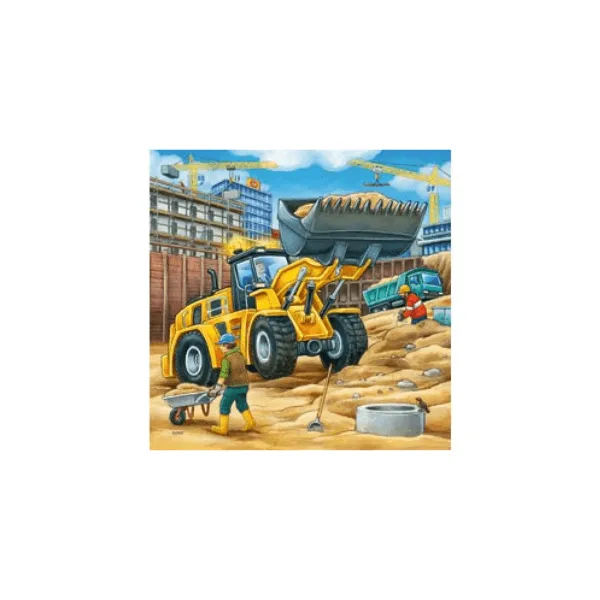 Ravensburger - Construction Vehicle Puzzle 3x49 pieces