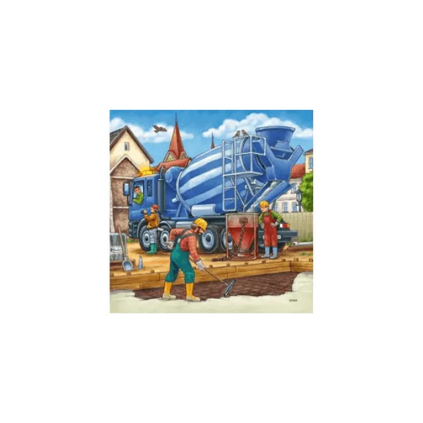 Ravensburger - Construction Vehicle Puzzle 3x49 pieces