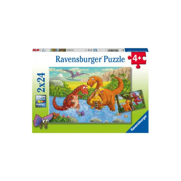 Ravensburger - Dinosaurs at play 2x24 pieces