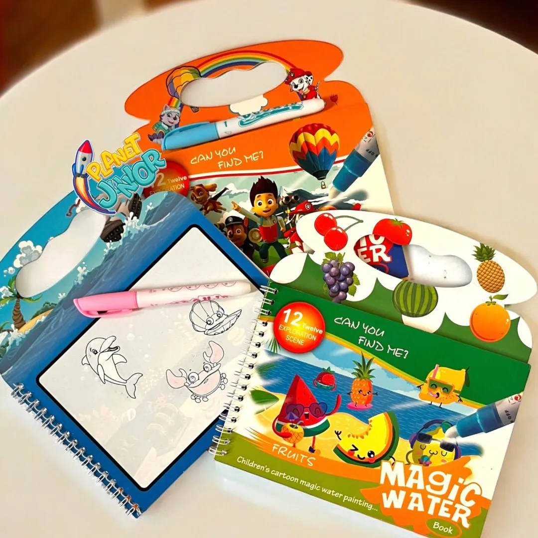 Reusable Water Magic Colouring Books