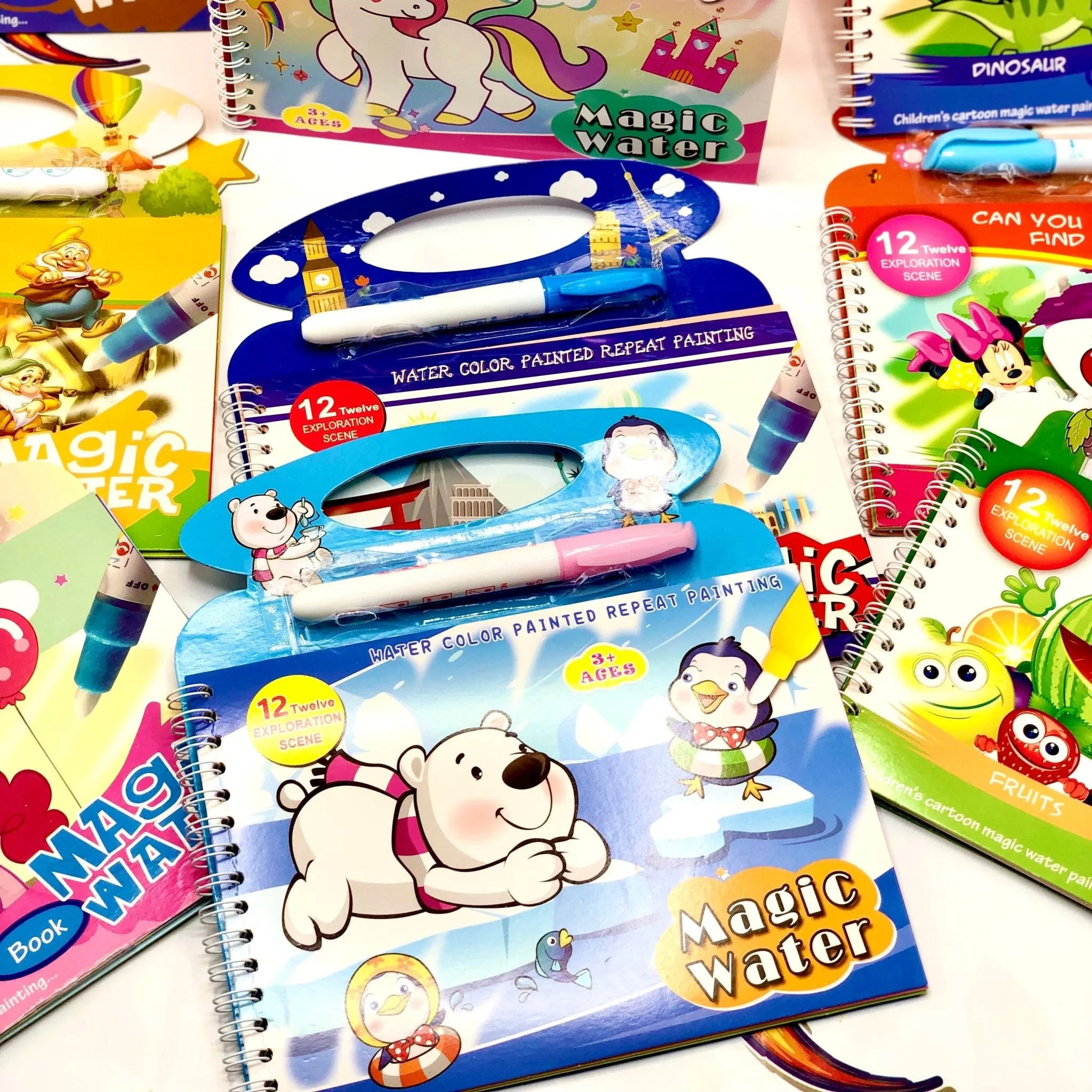 Reusable Water Magic Colouring Books